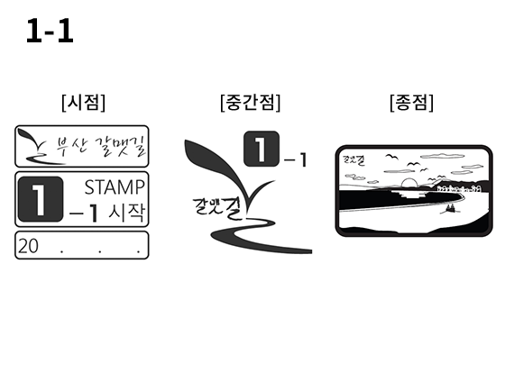 1-1 코스 스탬프